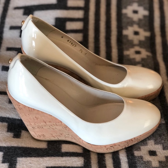 Stuart Weitzman White Wedges - Picture 2 of 4